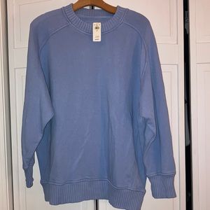 Aerie Oversized Women’s Sweatshirt.  NWTs.  Light Blue - Size Small